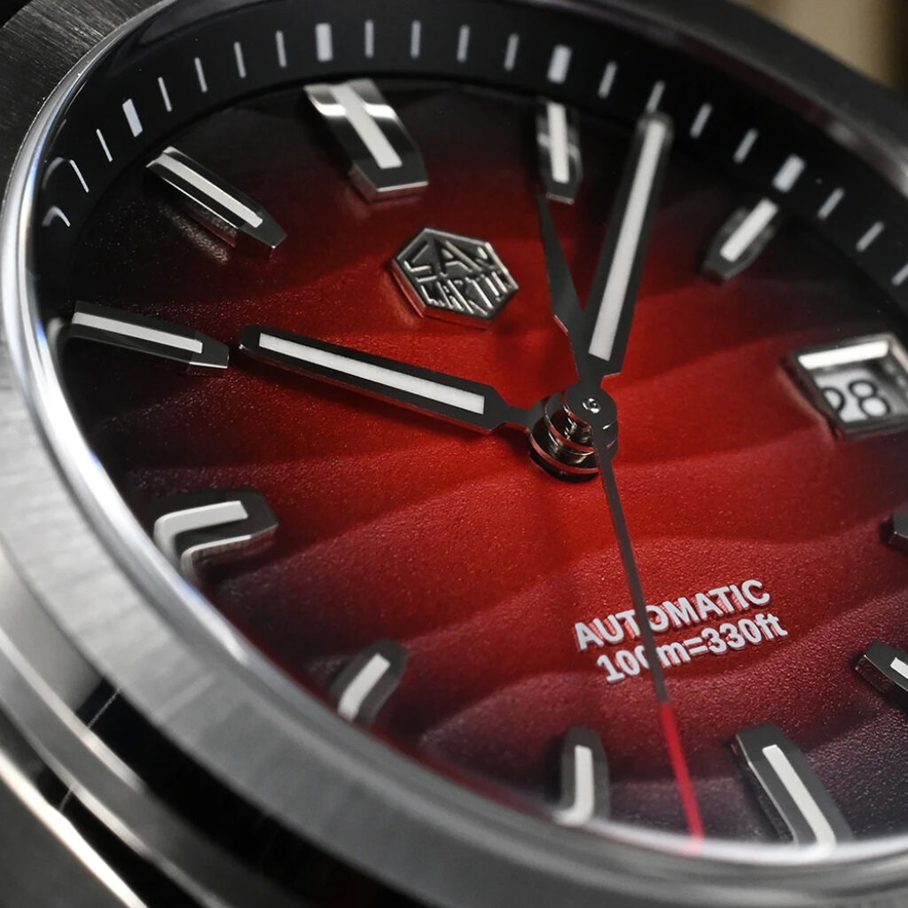 San Martin SN0129 GADA 39mm Automatic Watch – Sapphire Crystal, NH35 Movement, Desert Texture Design