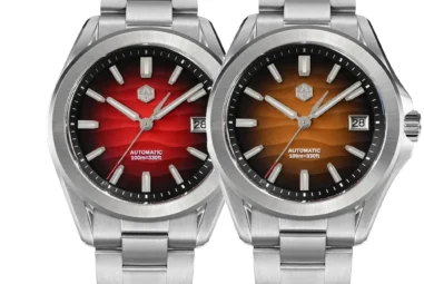 San Martin SN0129 GADA 39mm Automatic Watch – Sapphire Crystal, NH35 Movement, Desert Texture Design